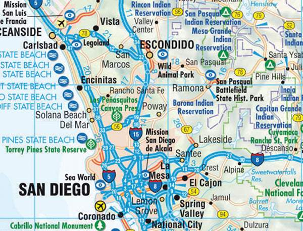Buy California Road Map (10th Edition) by Borch Map (2012) – The Chart ...
