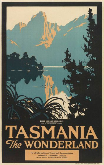 Buy Vintage Travel Poster: Visit Tasmania 2 – The Chart & Map Shop
