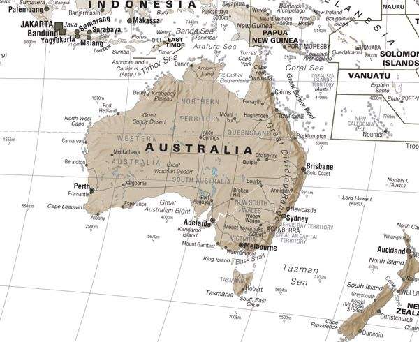 Buy World Wall Map Neutral by Maps International – The Chart & Map Shop