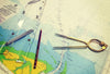 Map of Port Headland with navigation instruments