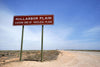 Sign on the Eyre Highway, Nullarbor Plain Eastern End of Treeless Plain