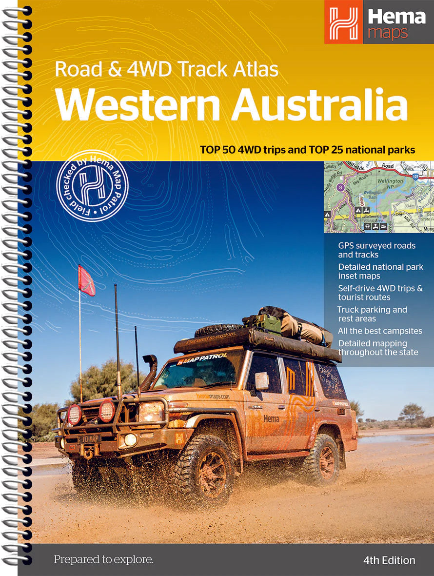 Buy Western Australia Road & 4WD Track Atlas by Hema Maps The Chart & Map Shop