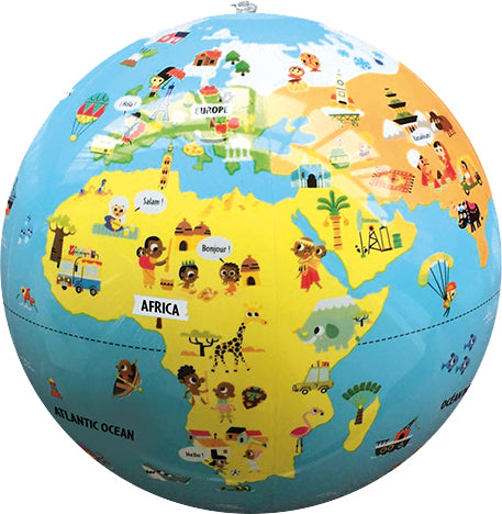 30cm Inflatable Little Travellers Globe by Caly Toys