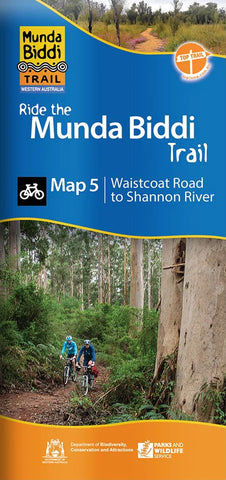 Munda Biddi Trail Map 5: Waistcoat Road to Shannon River (2022)