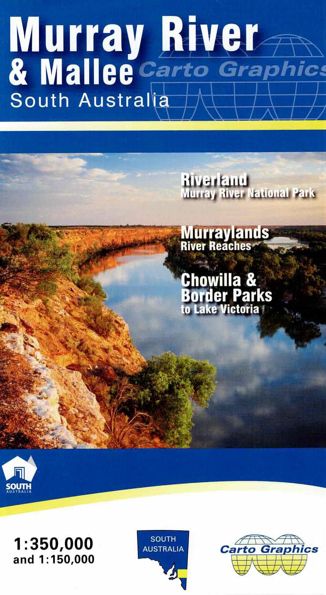 Murray River & Mallee Road Map by Carto Graphics (2022)