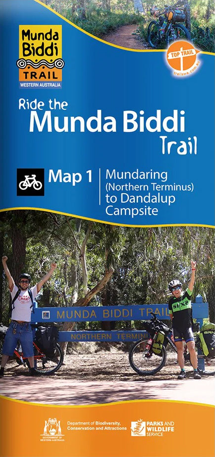 Munda Biddi Trail Map 1: Mundaring to Dandalup Campsite (2022)