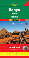 Kenya Road Map by Freytag & Berndt (2013)
