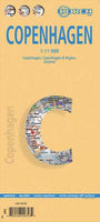Copenhagen Road Map (9th Edition) by Borch Map (2012)