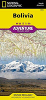 Bolivia Adventure Road Map by National Geographic