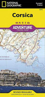 Corsica Adventure Road Map by National Geographic