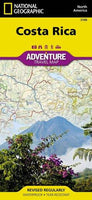 Costa Rica Adventure Road Map by National Geographic