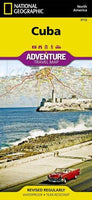Cuba Adventure Road Map by National Geographic