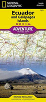 Ecuador & Galapagos Islands Adventure Road Map by National Geographic