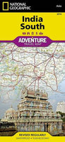India South Adventure Road Map by National Geographic