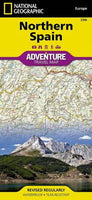 Northern Spain Adventure Road Map by National Geographic