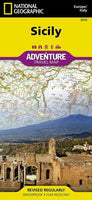 Sicily Adventure Road Map by National Geographic