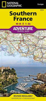Southern France Adventure Road Map by National Geographic