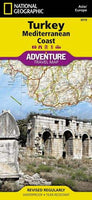 Turkey, Mediterranean Coast Adventure Road Map by National Geographic