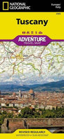 Tuscany Adventure Road Map by National Geographic