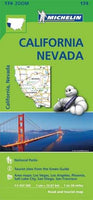 California & Nevada Road Map by Michelin (2013)