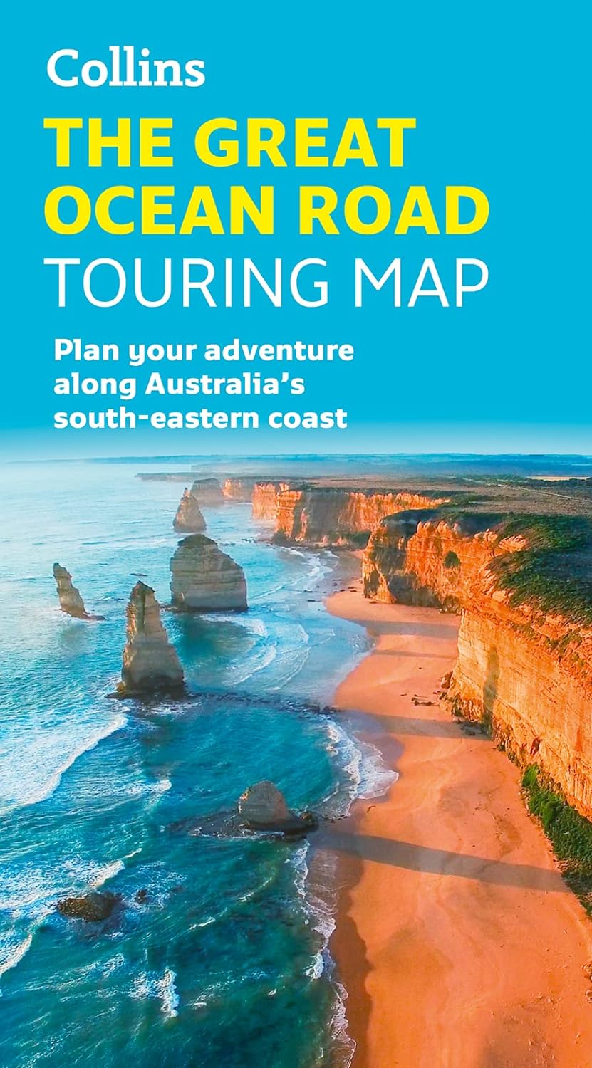 The Great Ocean Road Touring Map by Collins Maps (2023)