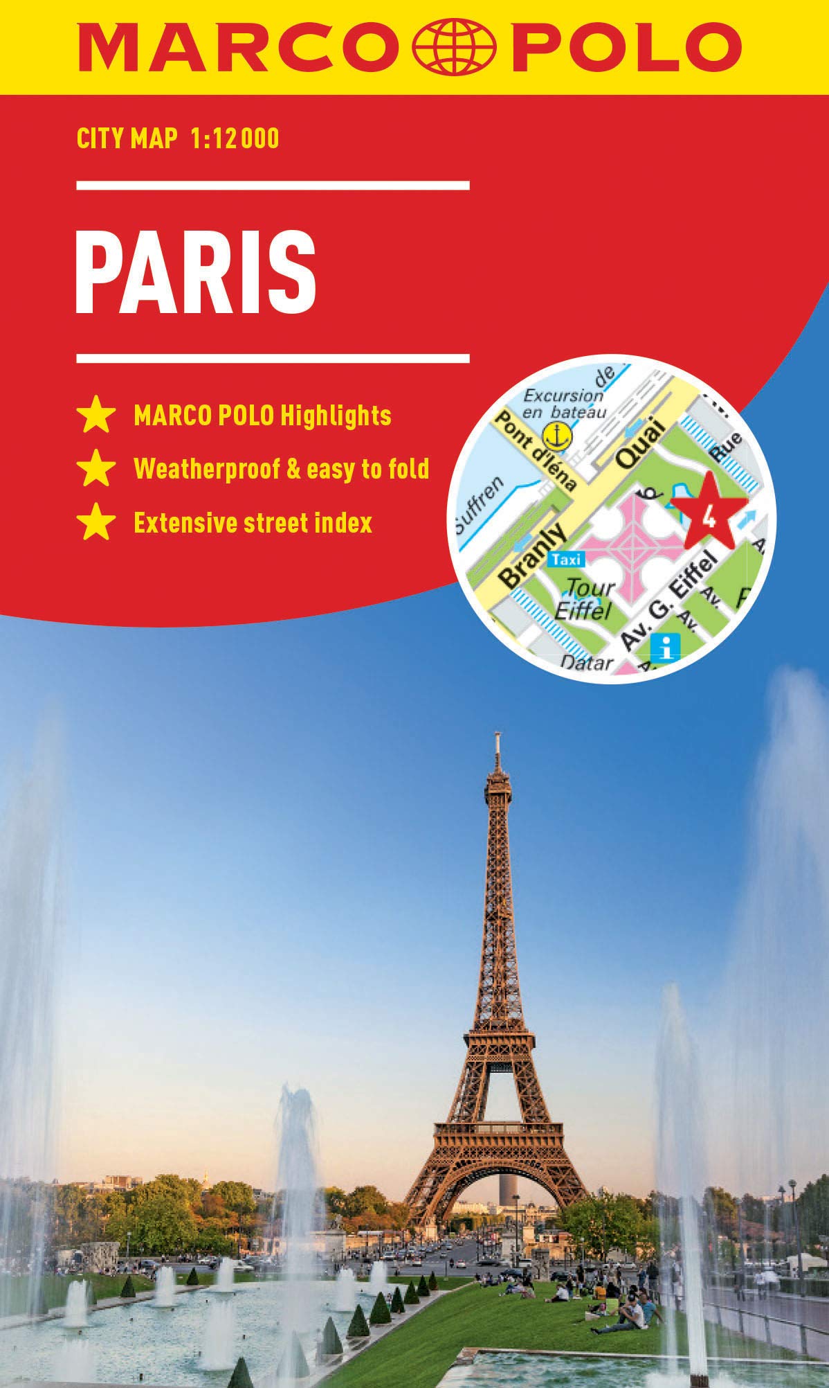 Paris Road Map by Marco Polo (2019)