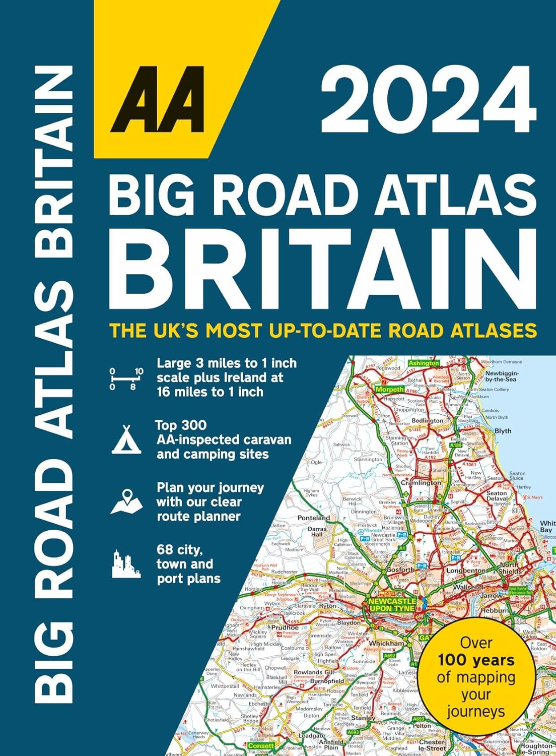 Big Road Atlas Britain (Spiral) by AA (2024)