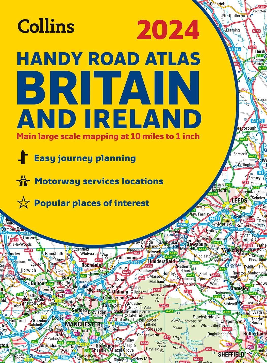 Britain and Ireland Handy Road Atlas by Collins Maps (2024)