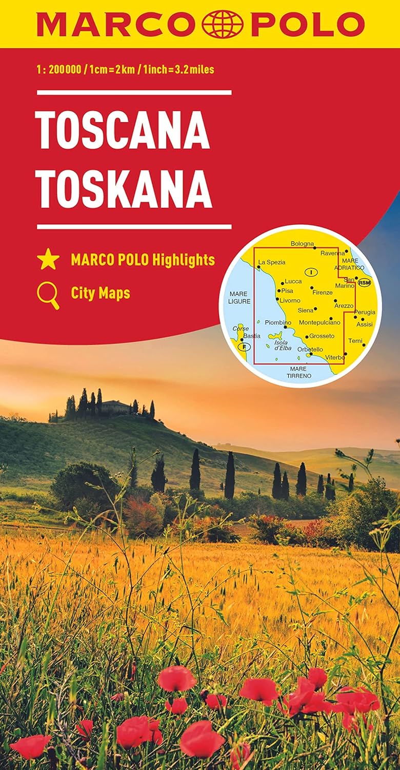 Tuscany Road Map by Marco Polo (2022)