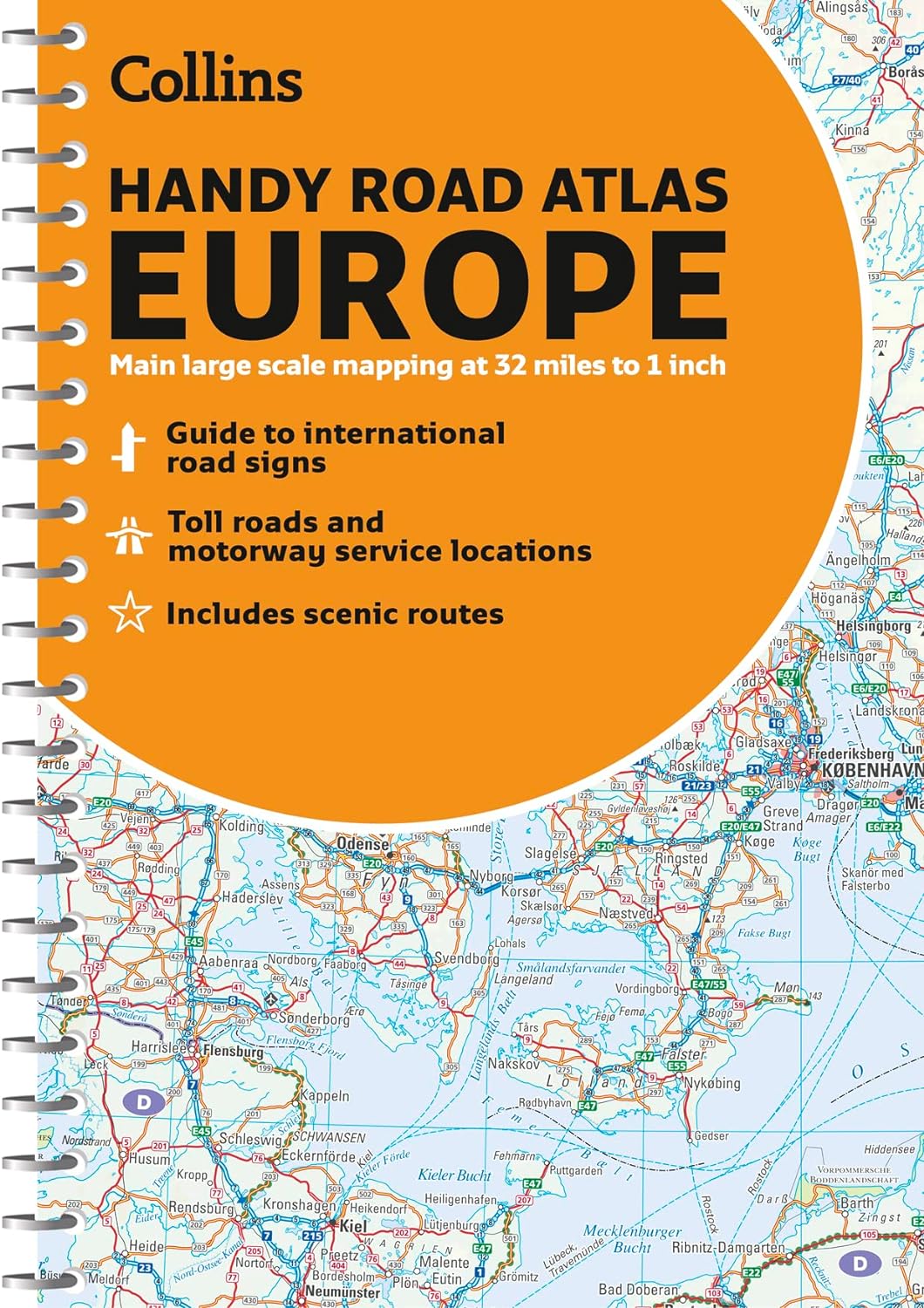 Europe Handy Road Atlas by Collins (2019)