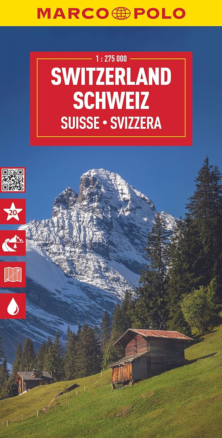 Switzerland Road Map by Marco Polo (20230