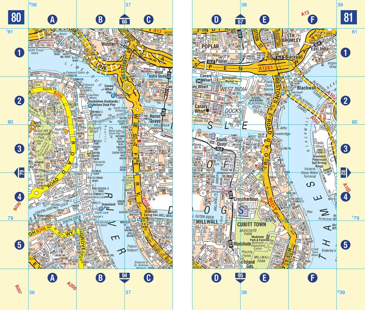 A-Z Mini London Street Atlas – Pocket Sized Map Book (Good Condition)
