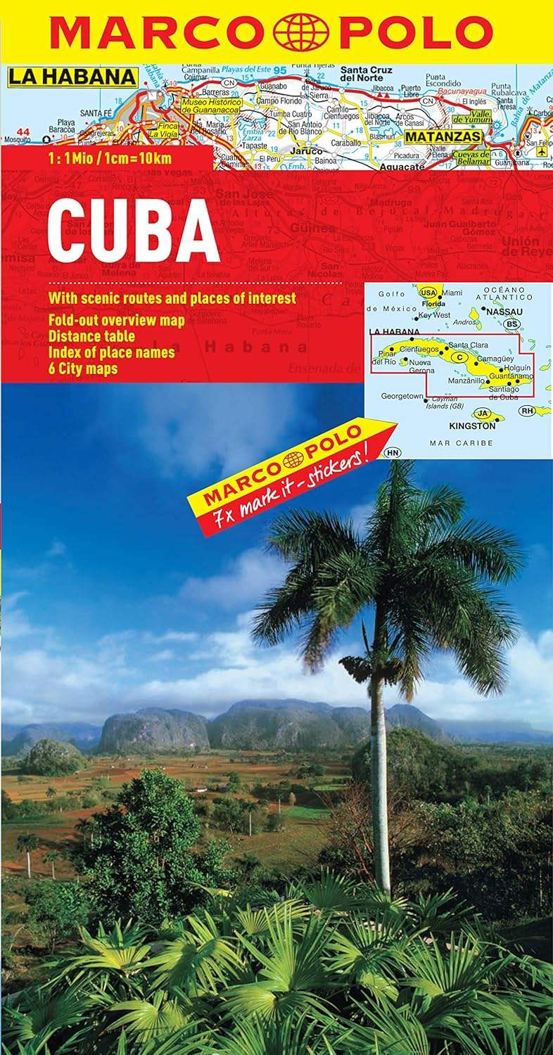 Buy Cuba Road Map by Marco Polo (2015) – The Chart & Map Shop