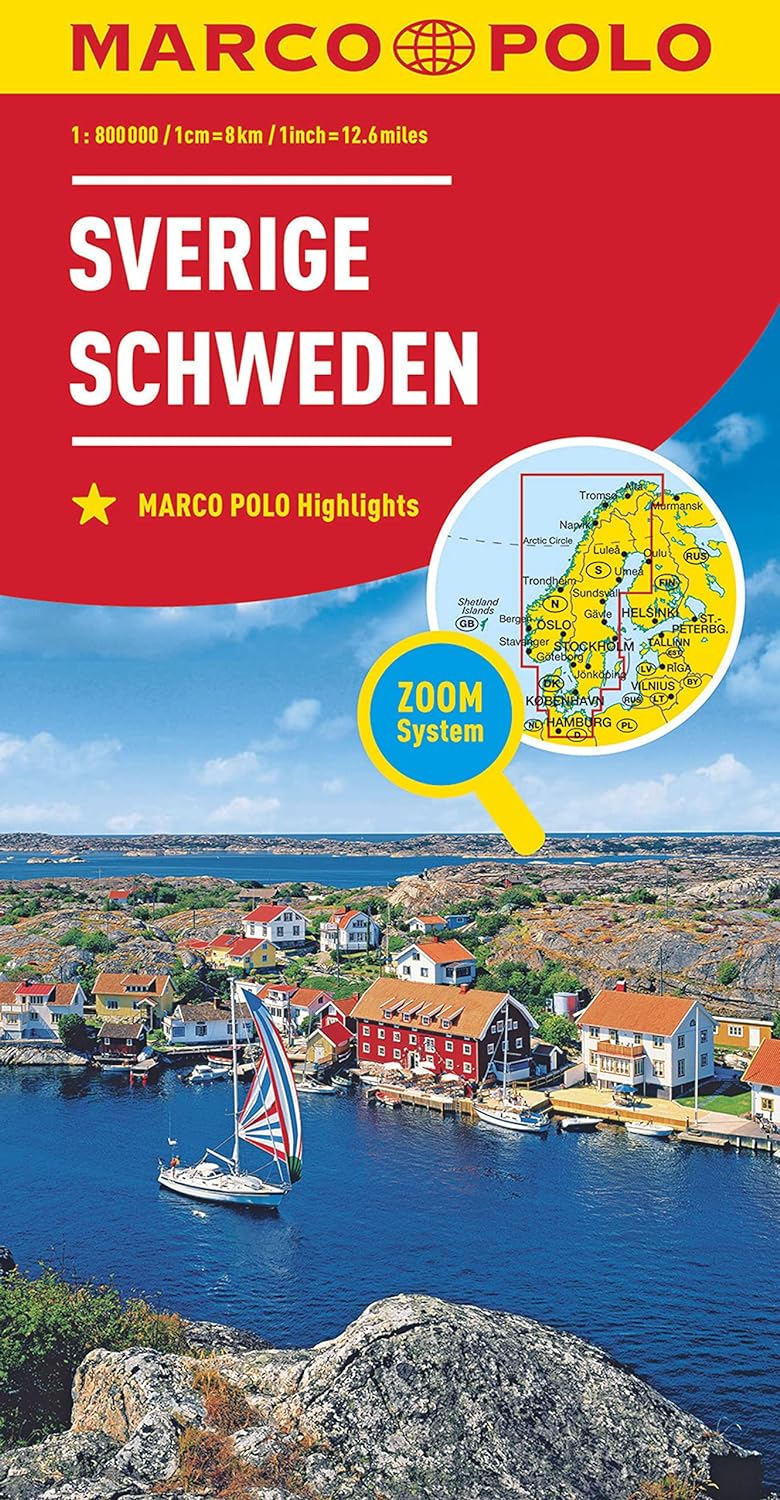 Sweden Road Map by Marco Polo (2023)