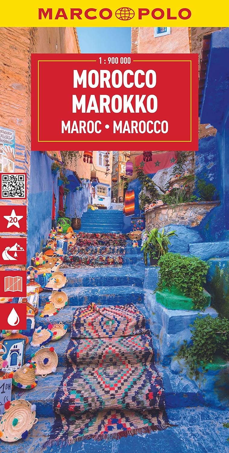 Morocco Road Map by Marco Polo (2023)