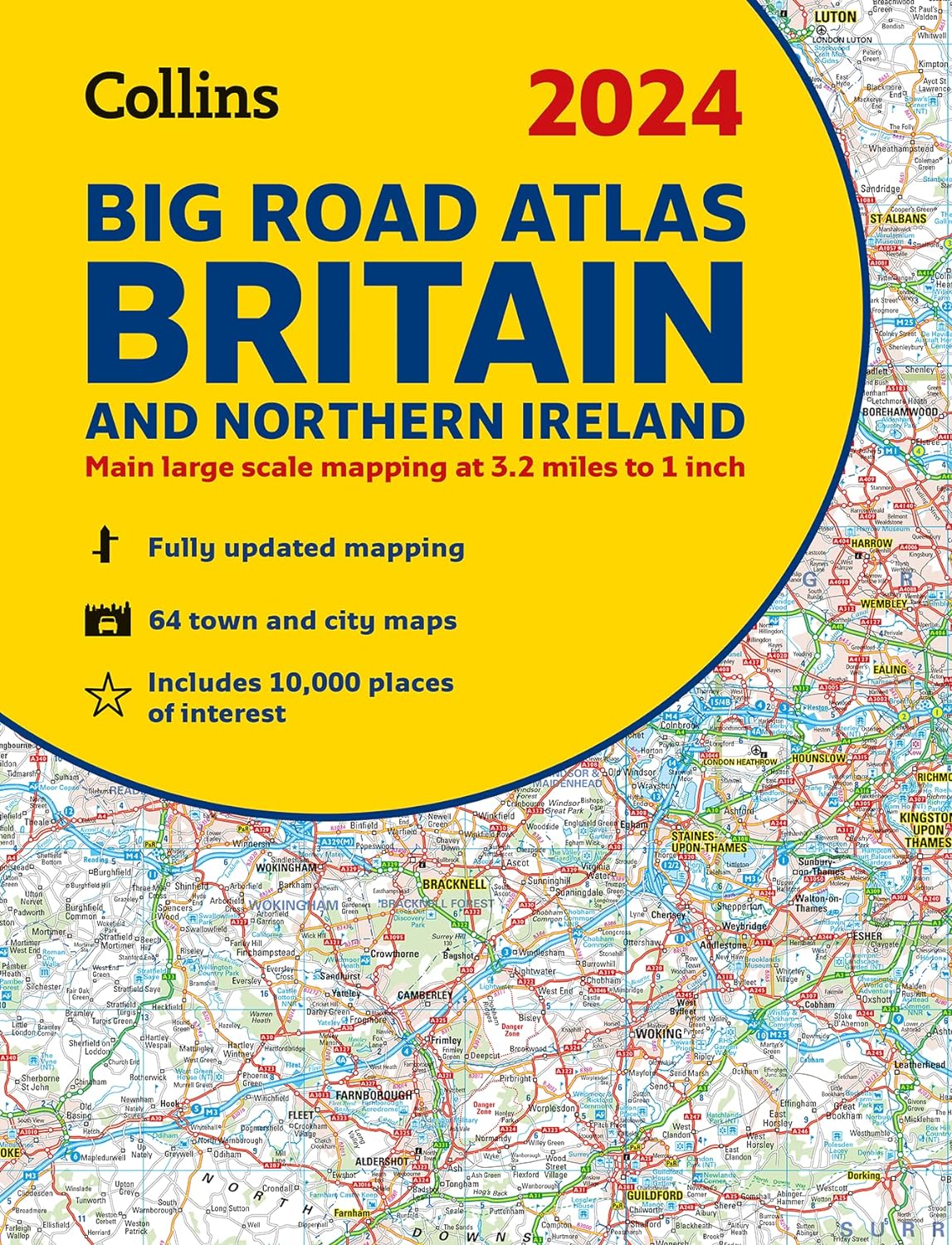 Britain & Northern Ireland Big Road Atlas by Collins (2024)