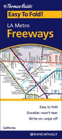 LA Metro Freeways California Easy To Fold by Rand McNally