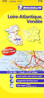 France Loire-Atlantique Vendee by Michelin (316 Departmental)