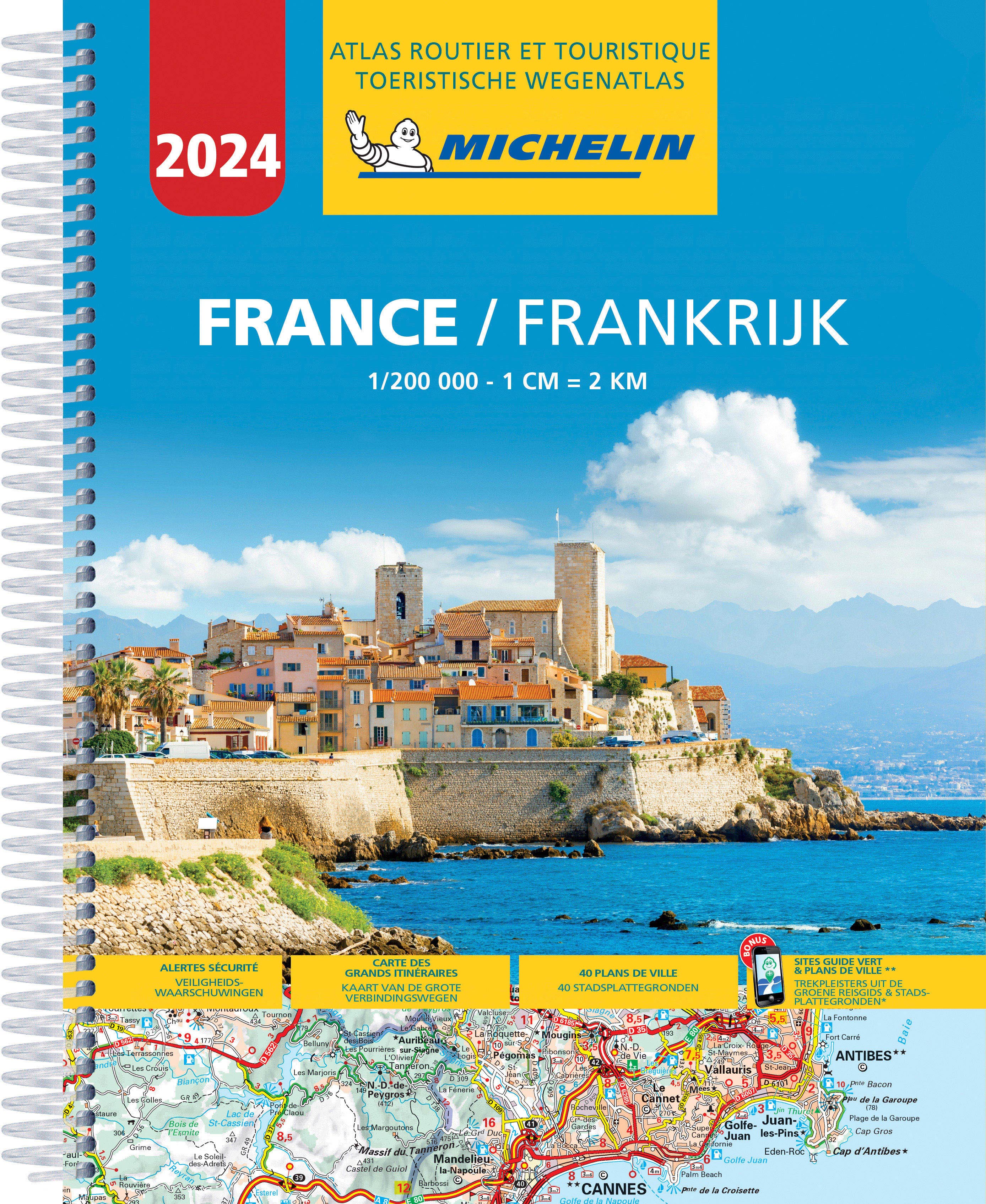 France Road Atlas A4 by Michelin (2024)