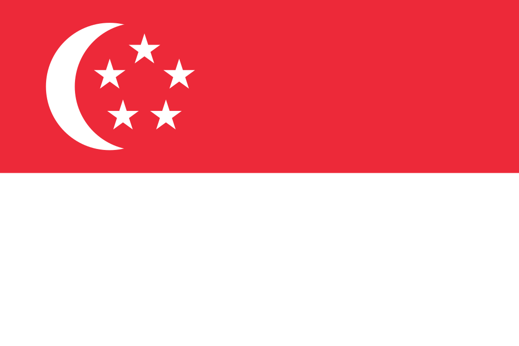 Singapore Flag 6ft x 3ft