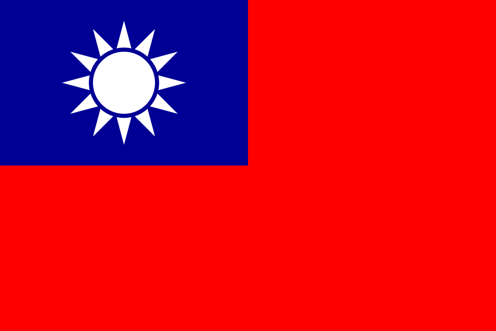 Taiwan Flag 6ft x 3ft