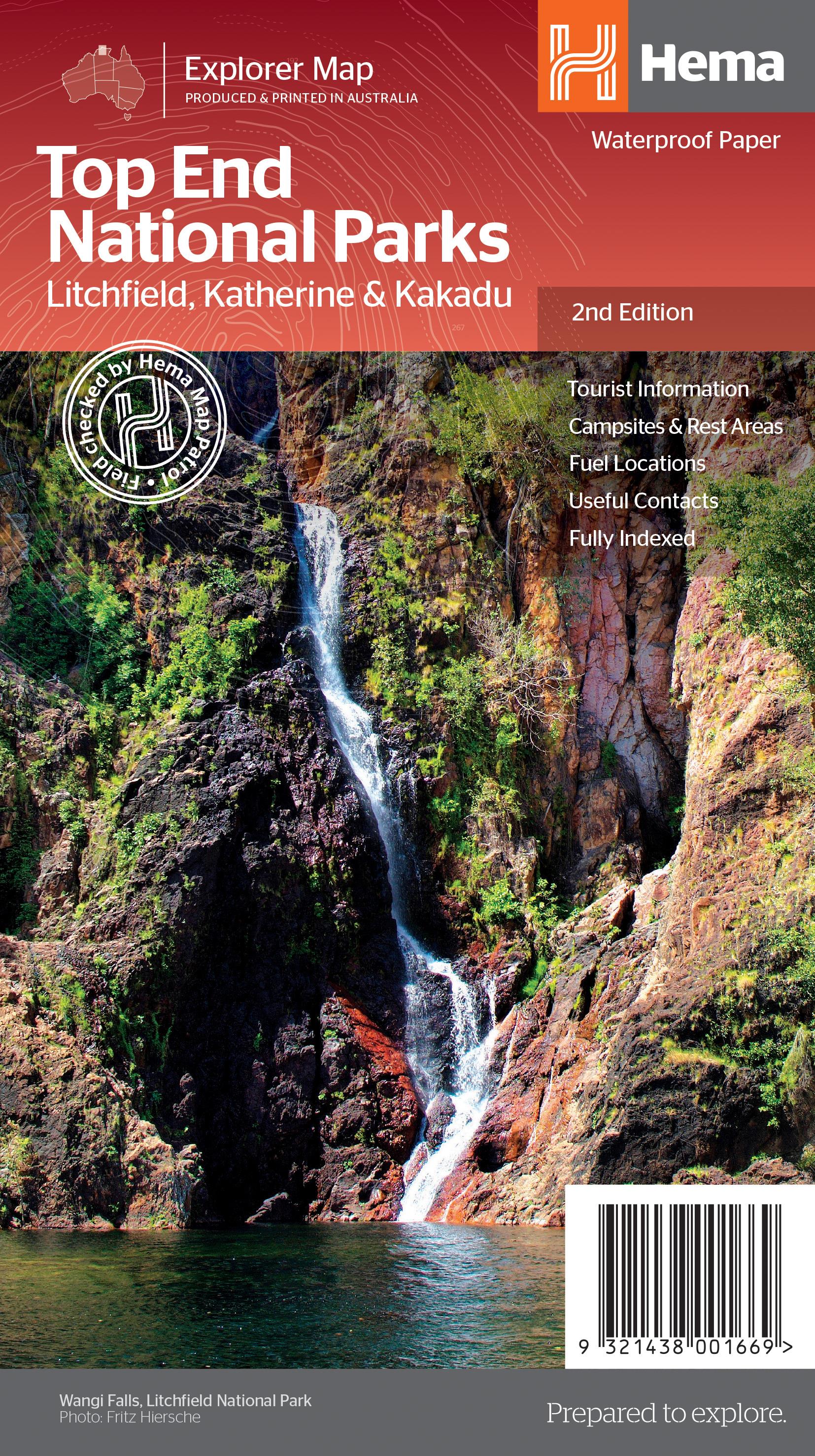 Top End National Parks: Litchfield, Katherine & Kakadu (2nd Edition) by Hema Maps