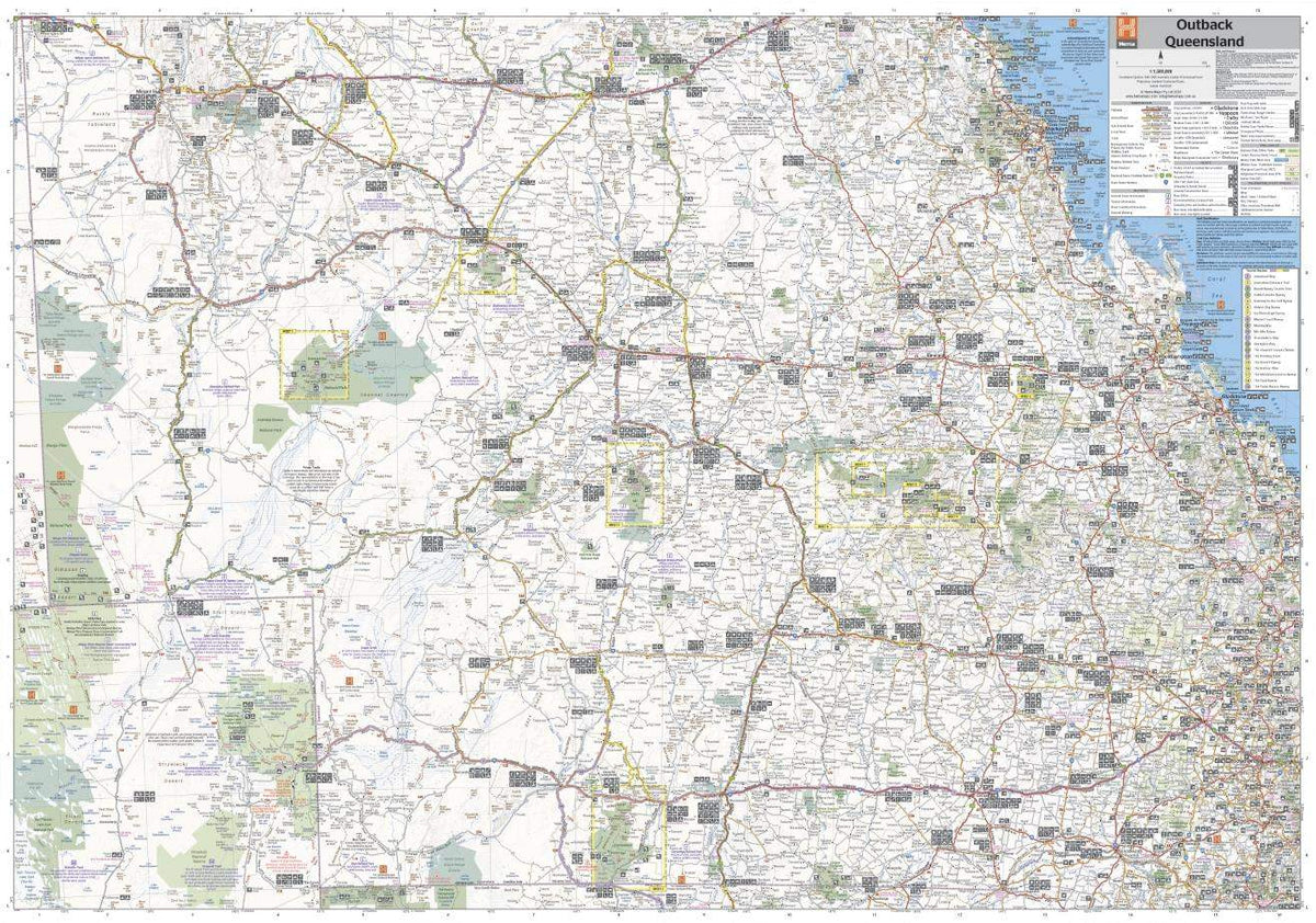 Buy Outback Queensland Road Map (5th Edition) by Hema Maps – The Chart ...