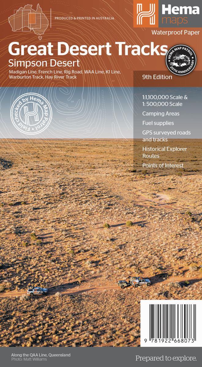 Hema Great Desert Tracks Simpson Desert (9th Edition)