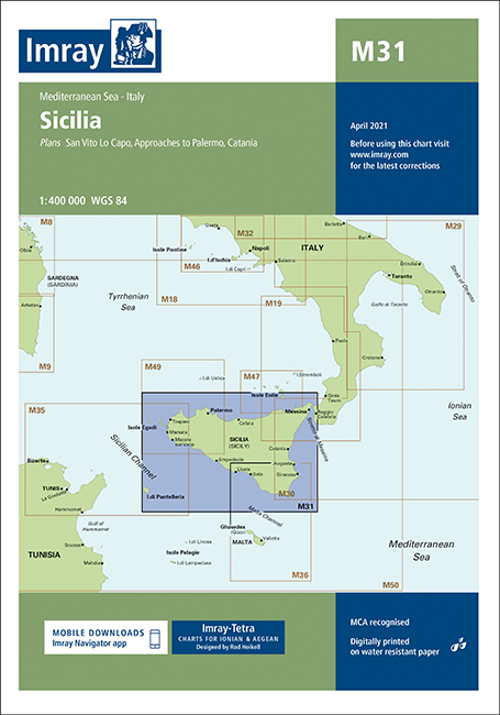 Nautical Chart M31 Sicily by Imray
