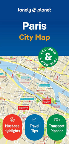 Lonely Planet Paris City Map (2nd Edition) (2023)