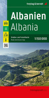 Albania Road Map Freytag & Berndt - 1:150,000