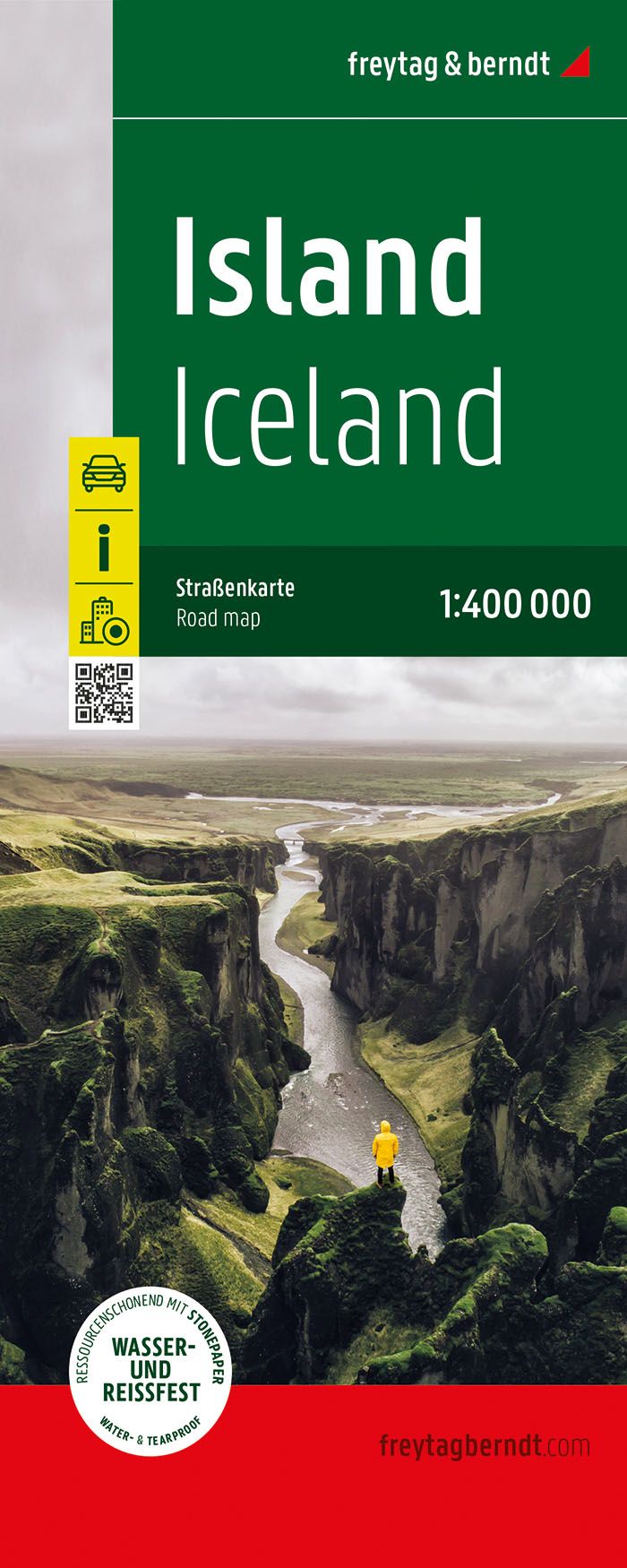Iceland Waterproof Road Map by Freytag & Berndt (2023)