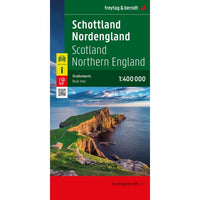 Scotland & North England Road Map by Freytag & Berndt (2025)