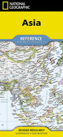 Asia Reference Map with Flags & Facts by National GeoGraphic (2022)